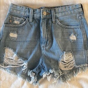 Distressed Denim Women's Shorts
